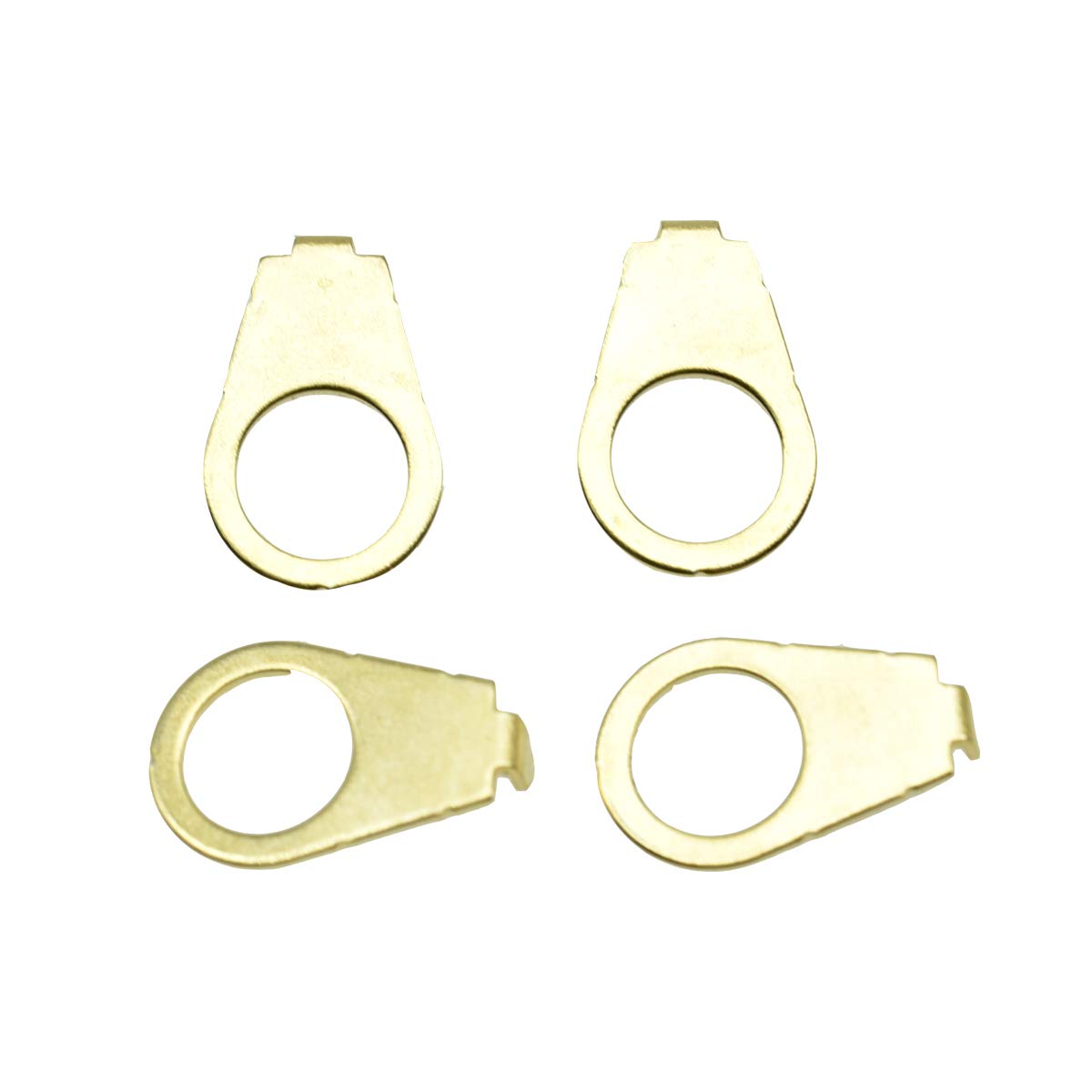 KAISH Set of 4 LP Guitar Knobs Pointer Plate 3/8'' Knob Position Indicator for USA LP Les Paul or CTS Pots Gold